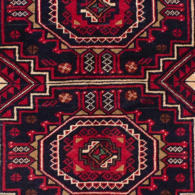 Belutsch Teppich 146 x 84 cm - dunkelrot