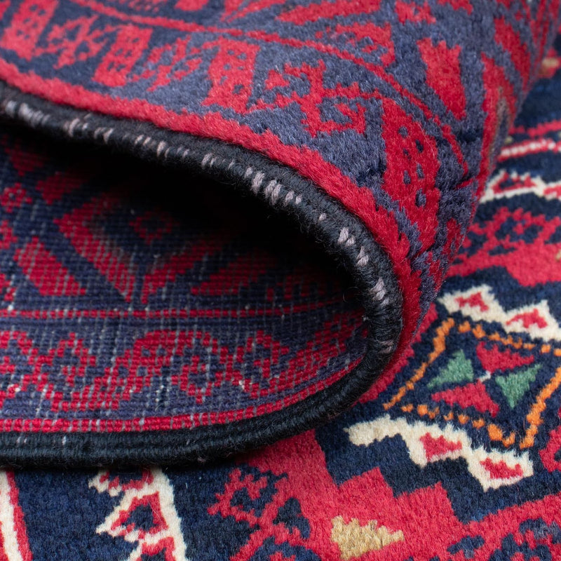 Belutsch Teppich 146 x 84 cm - dunkelrot