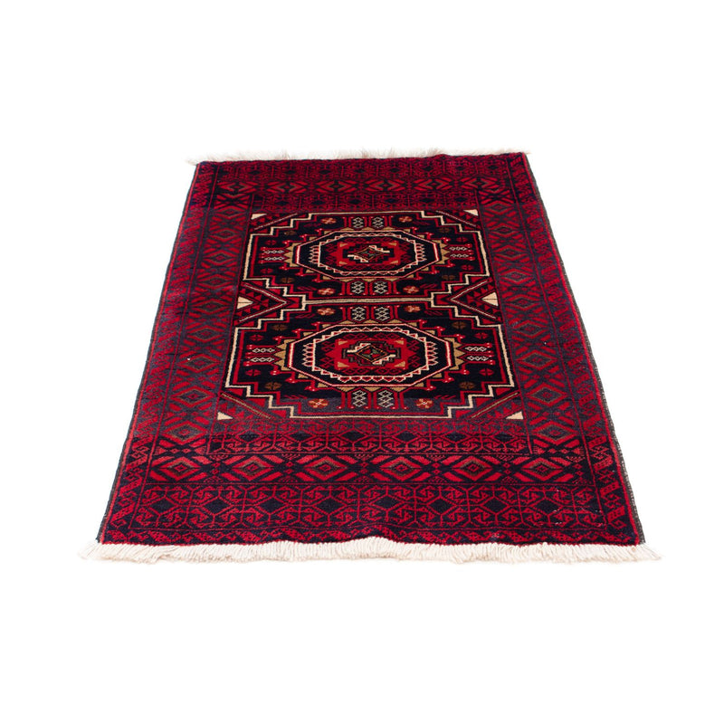 Belutsch Teppich 146 x 84 cm - dunkelrot
