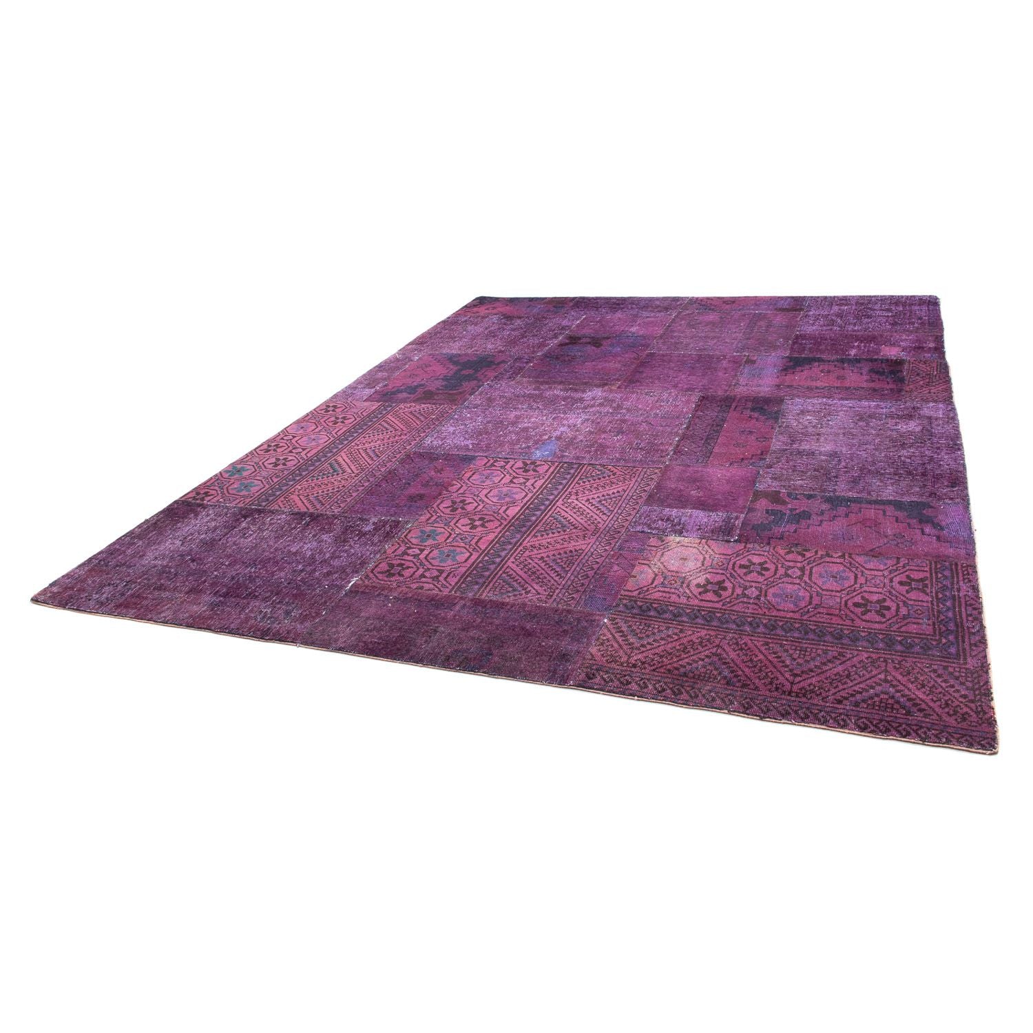 Patchwork Teppich 307 x 240 cm