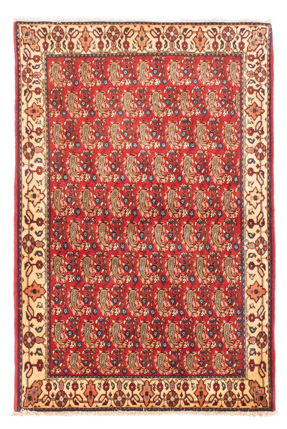 Perserteppich - Nomadic 160 x 110 cm - dunkelrot