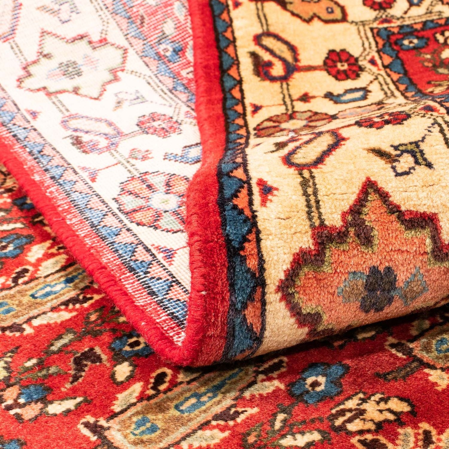 Perserteppich - Nomadic 160 x 110 cm - dunkelrot