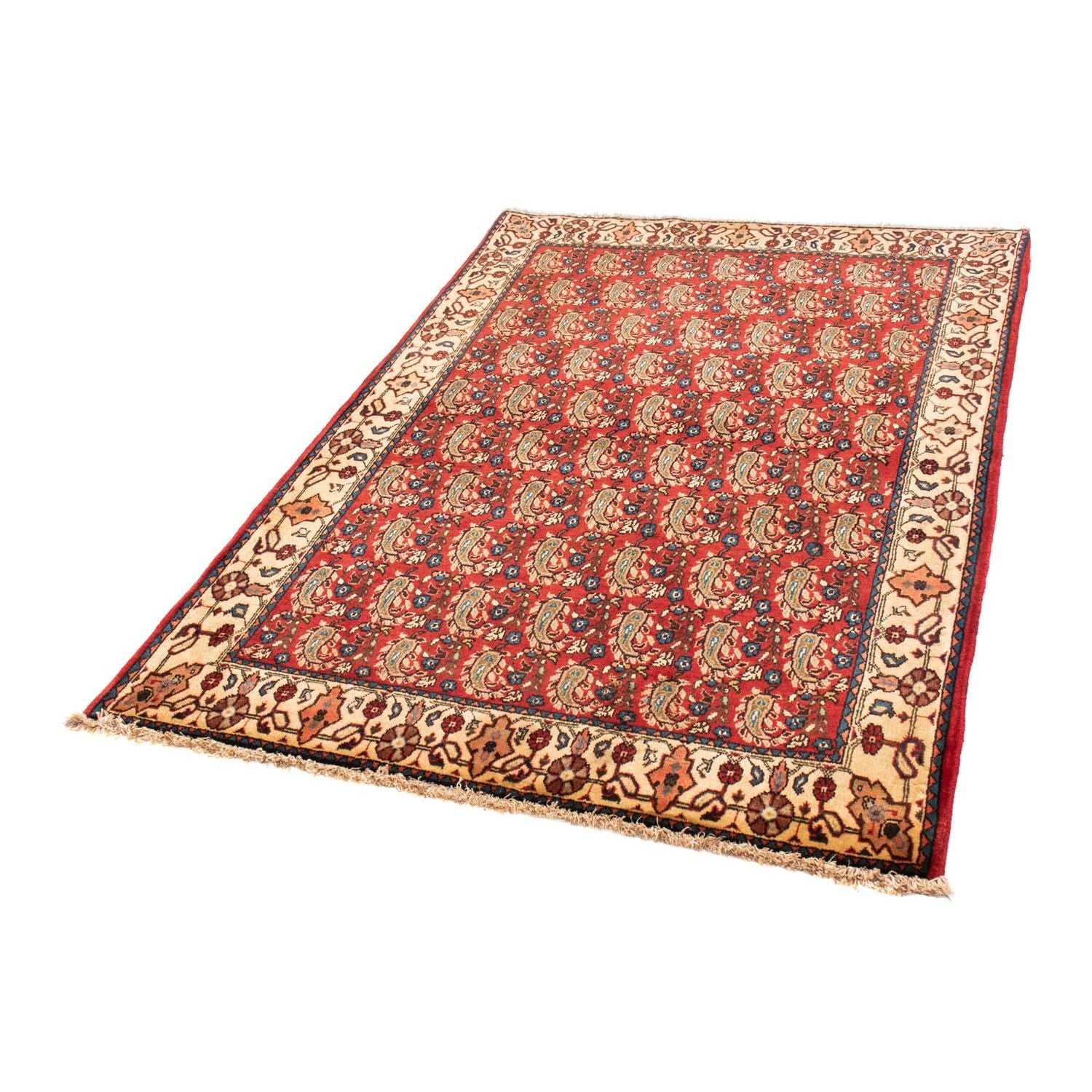 Perserteppich - Nomadic 160 x 110 cm - dunkelrot