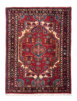 Perserteppich - Nomadic 125 x 93 cm - dunkelrot