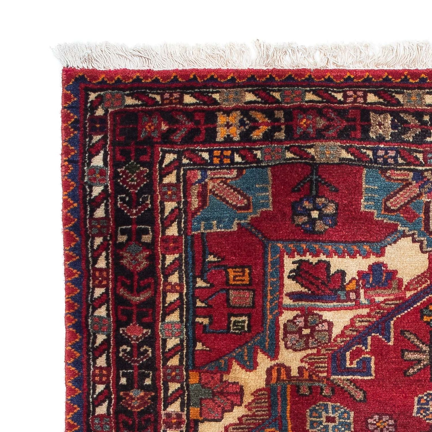 Perserteppich - Nomadic 125 x 93 cm - dunkelrot