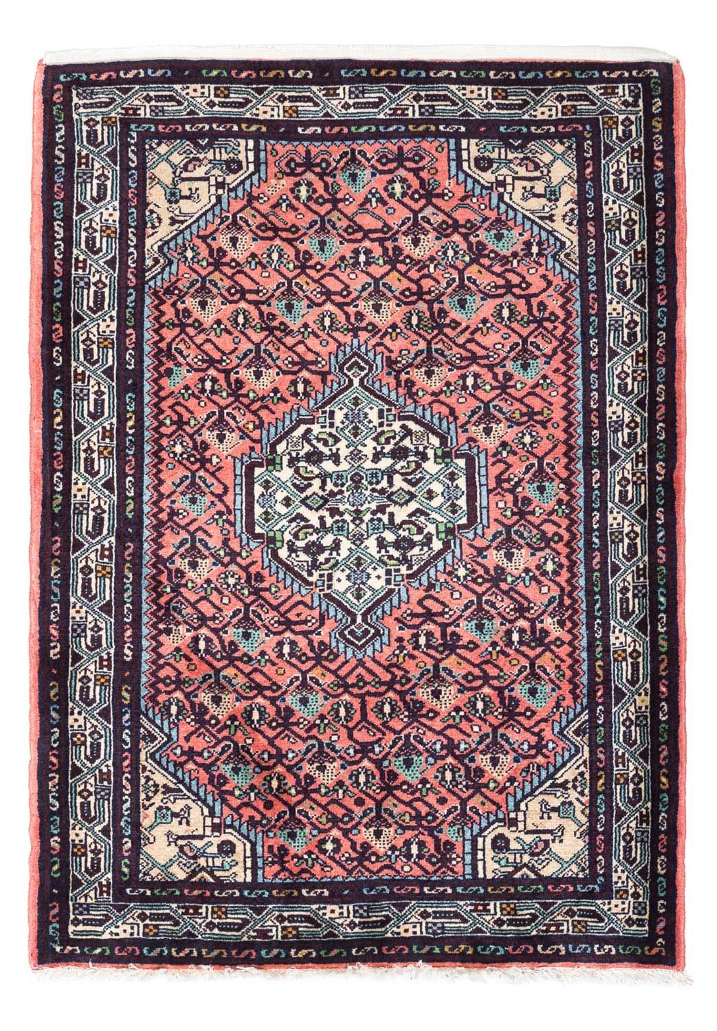 Perserteppich - Nomadic 118 x 85 cm - hellrot