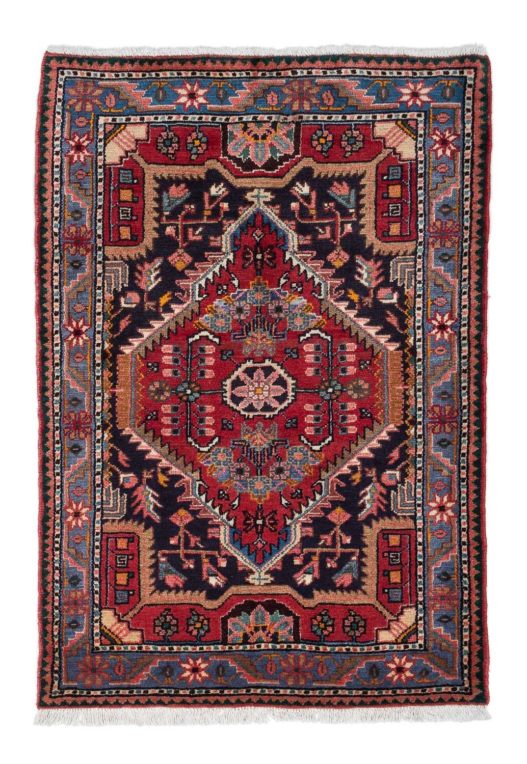 Perserteppich - Nomadic 136 x 89 cm - dunkelblau