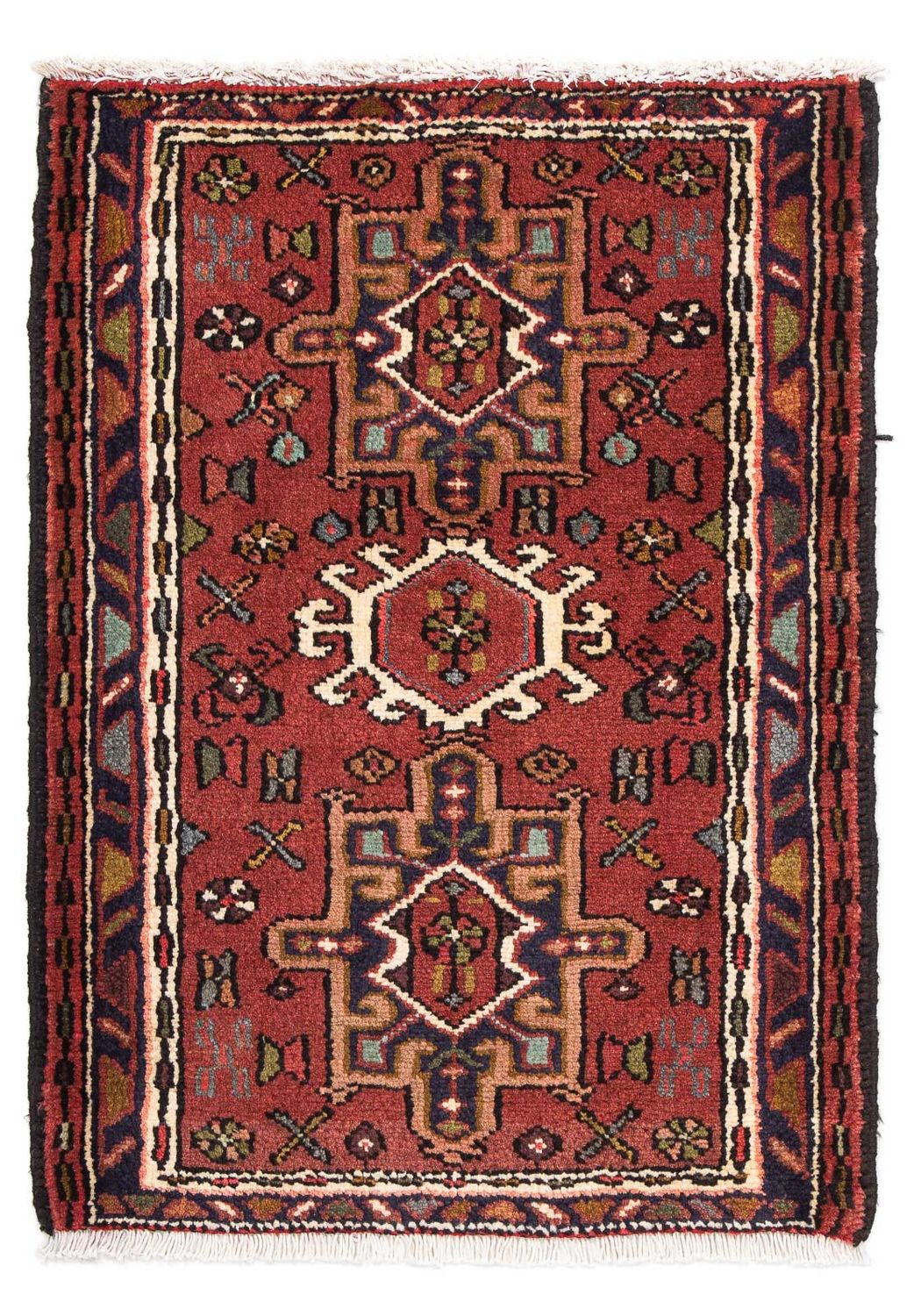 Perserteppich - Nomadic 98 x 70 cm - dunkelrot