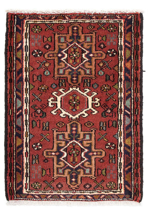 Perserteppich - Nomadic 98 x 70 cm - dunkelrot