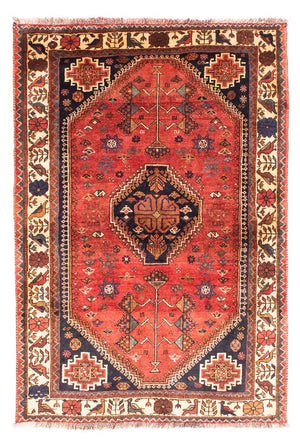 Perserteppich - Nomadic 170 x 118 cm - dunkelrot