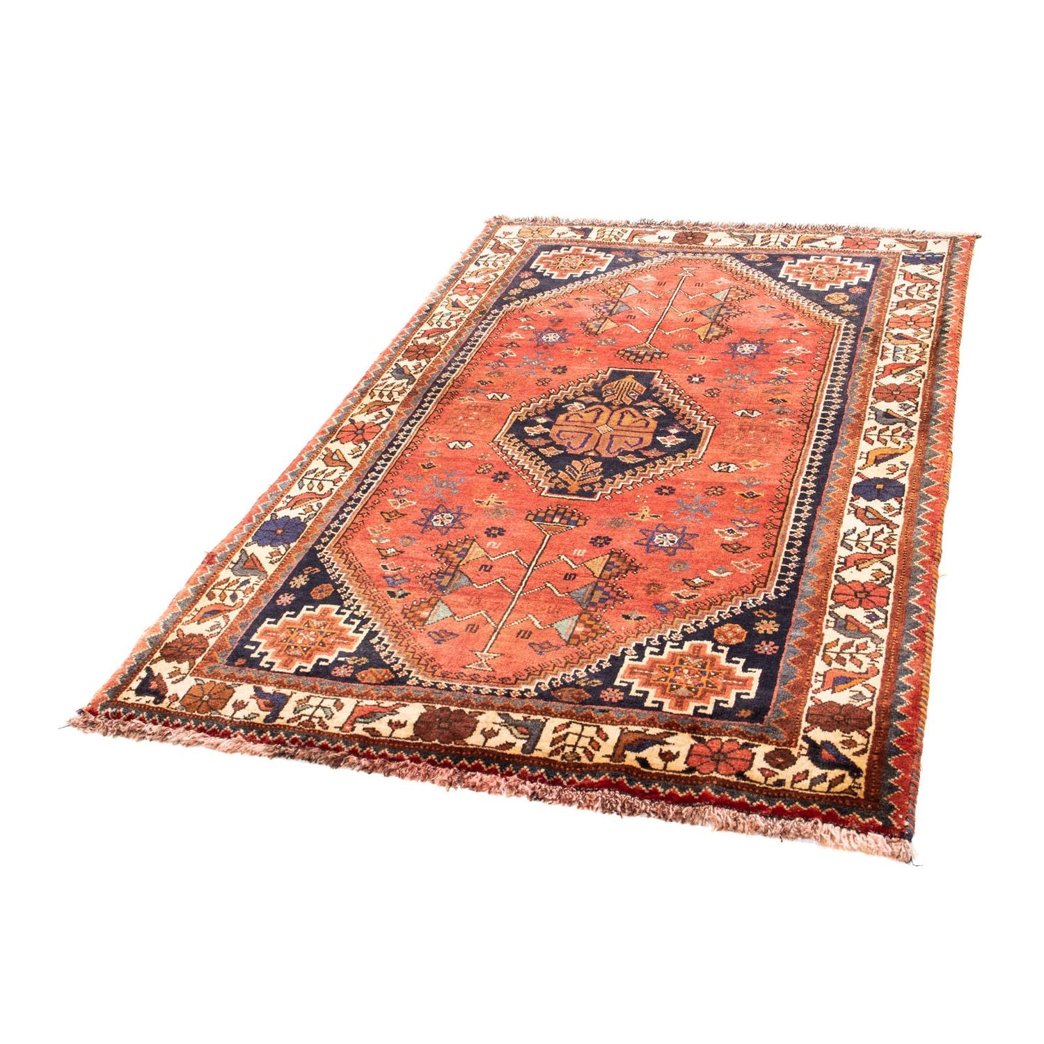Perserteppich - Nomadic 170 x 118 cm - dunkelrot