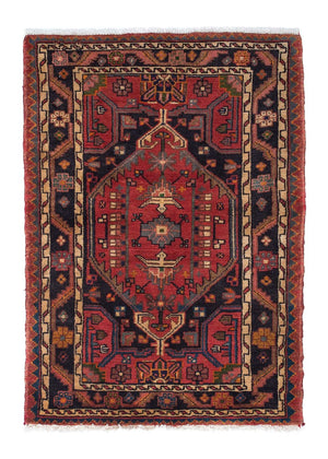 Perserteppich - Nomadic 120 x 85 cm - dunkelrot