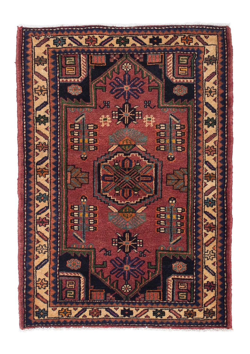 Perserteppich - Nomadic 120 x 86 cm - dunkelrot