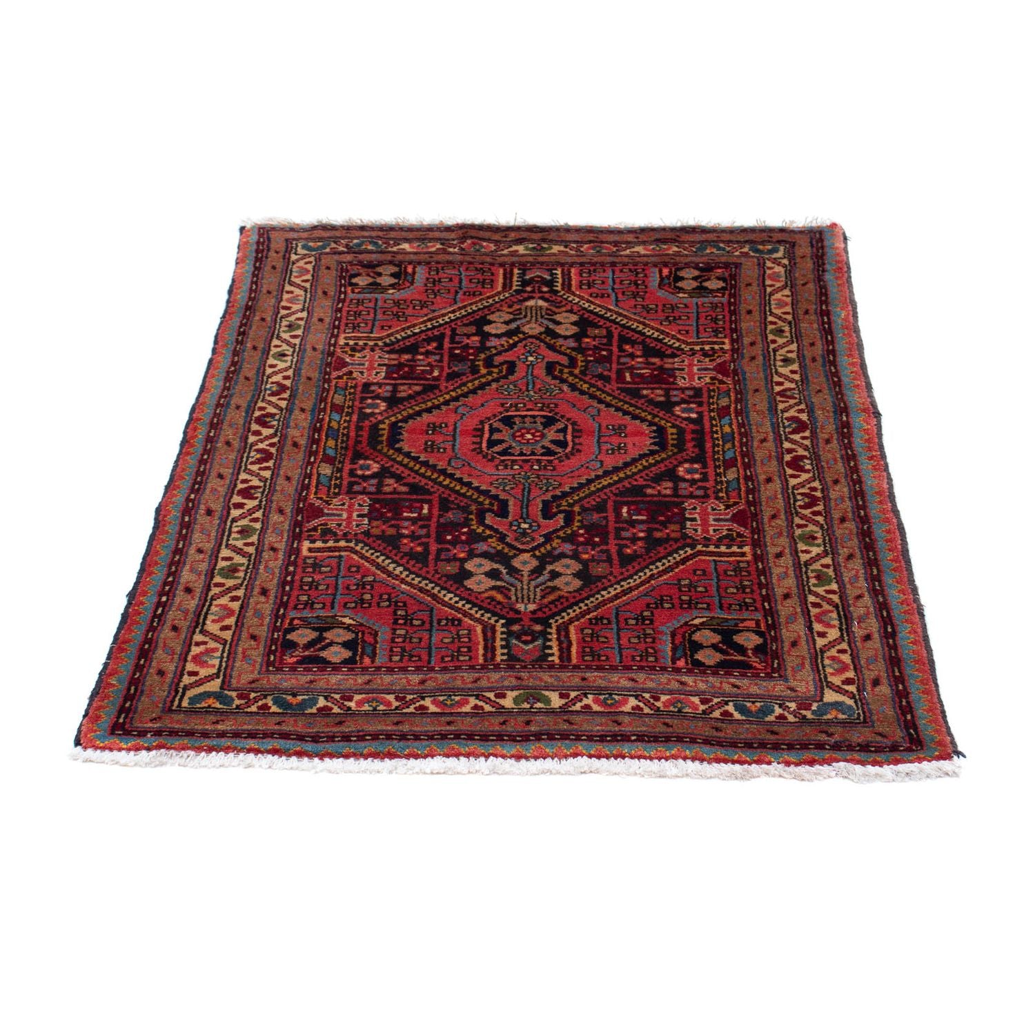 Perserteppich - Nomadic 115 x 83 cm - hellrot