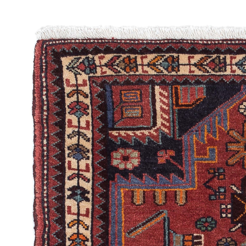 Perserteppich - Nomadic 118 x 81 cm - dunkelrot