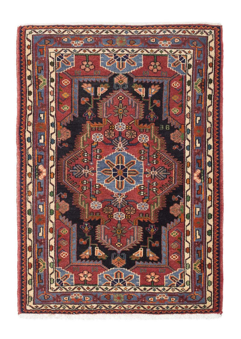 Perserteppich - Nomadic 126 x 90 cm - dunkelrot
