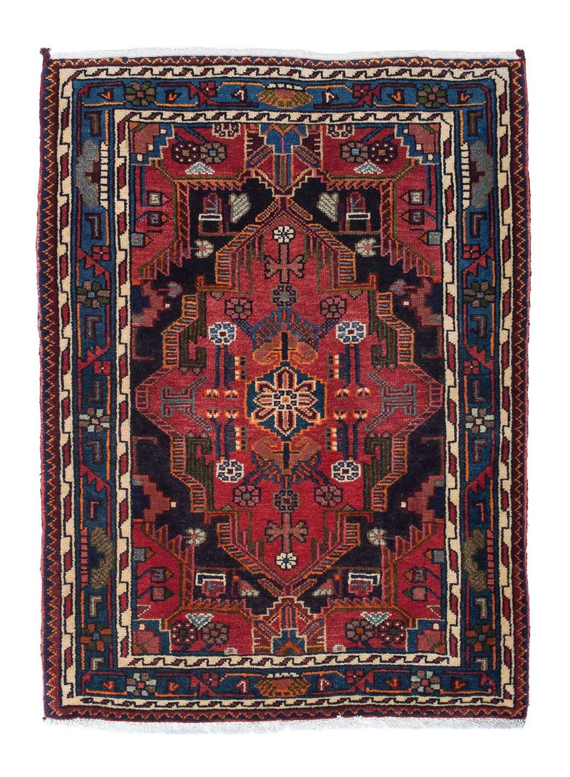 Perserteppich - Nomadic 125 x 90 cm - dunkelrot