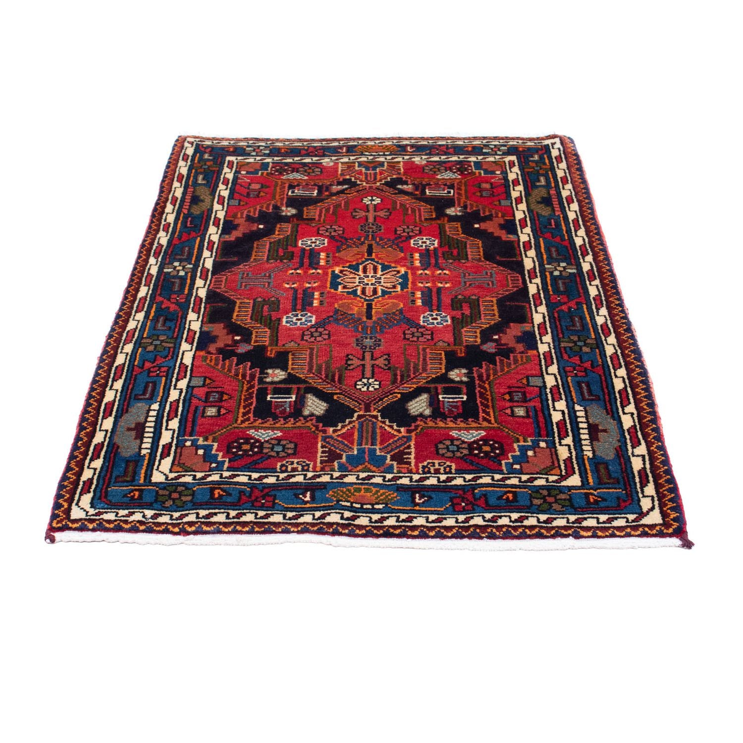 Perserteppich - Nomadic 125 x 90 cm - dunkelrot