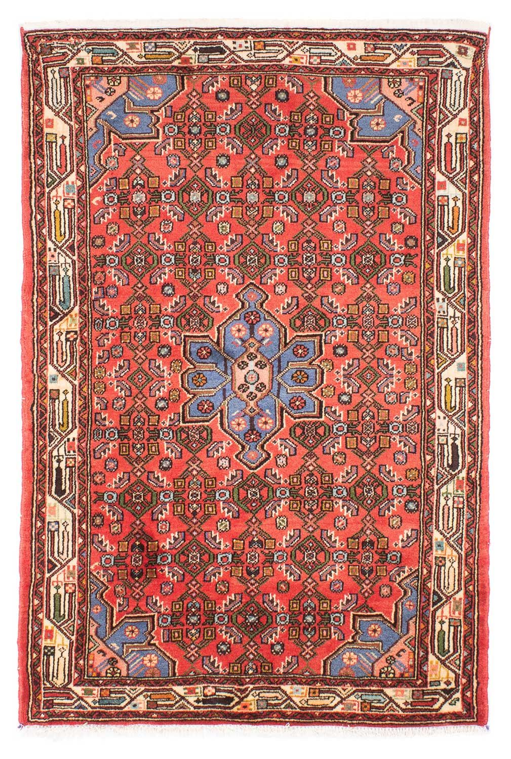 Perserteppich - Nomadic 150 x 102 cm - rot