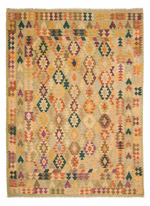 Kelim Teppich - Splash 287 x 199 cm - beige