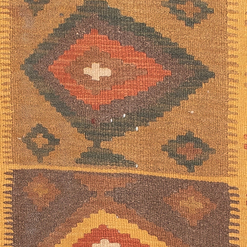 Kelim Teppich - Splash 297 x 79 cm - mehrfarbig