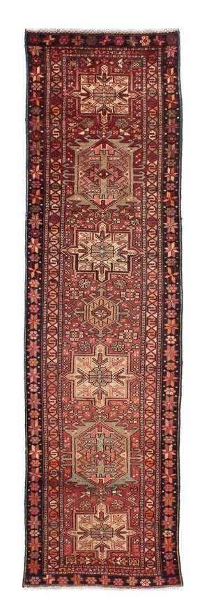 Perserteppich - Nomadic 310 x 80 cm - dunkelrot