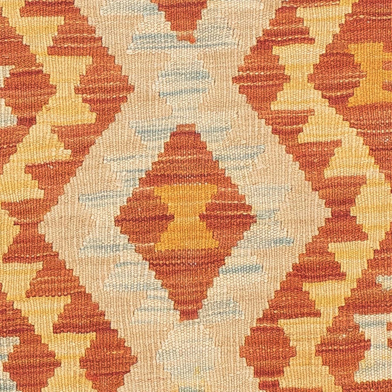 Kelim Teppich - Splash 200 x 62 cm - rost