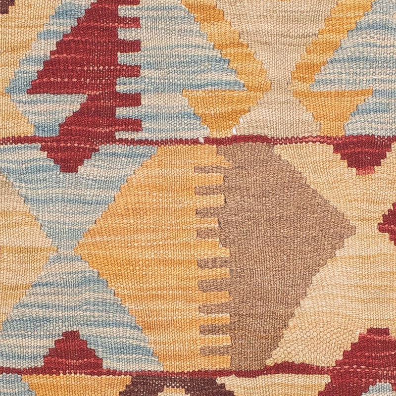 Kelim Teppich - Splash 203 x 68 cm - hellbraun