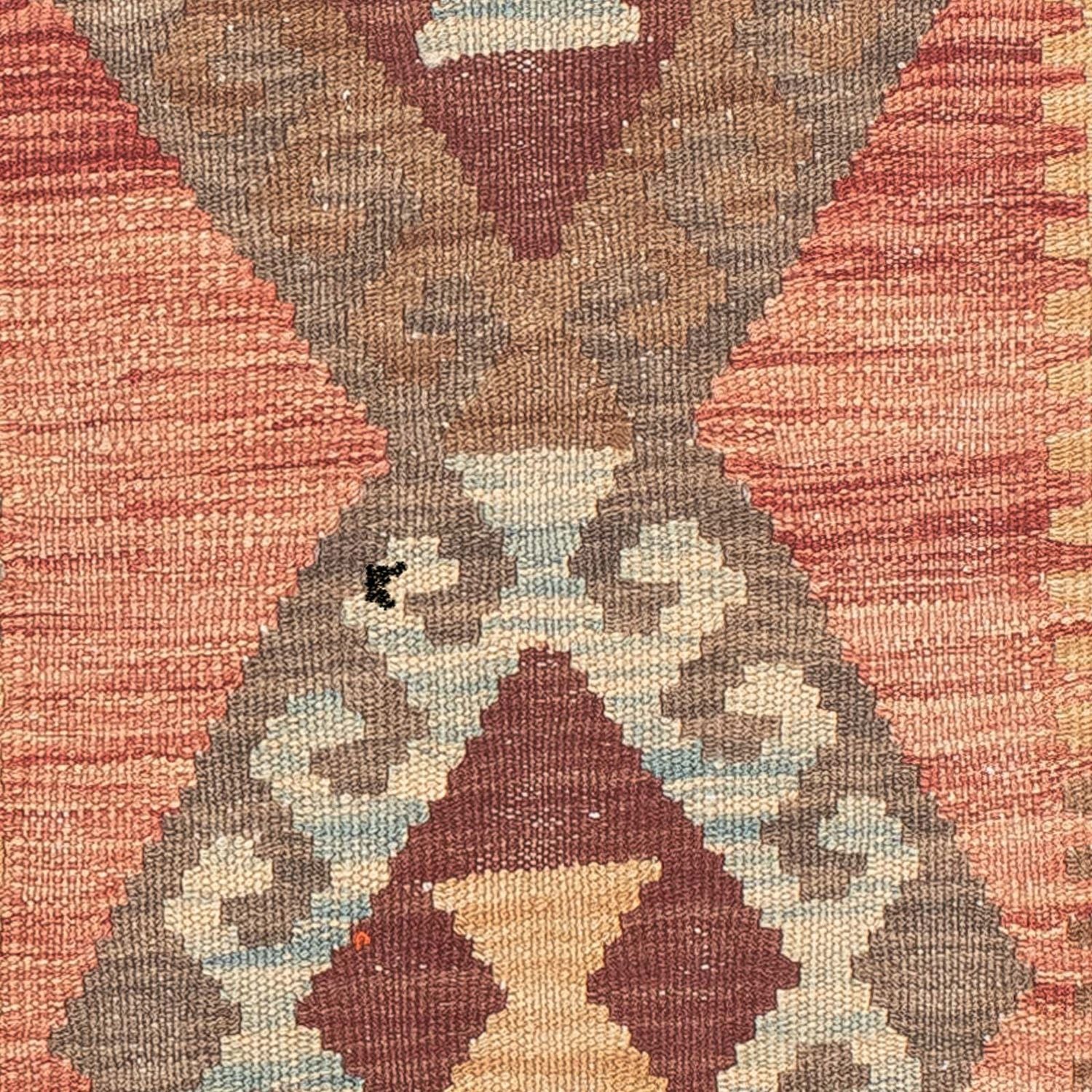 Kelim Teppich - Splash 202 x 67 cm - hellrot