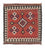 Kelim Teppich - Oriental 144 x 132 cm - dunkelrot