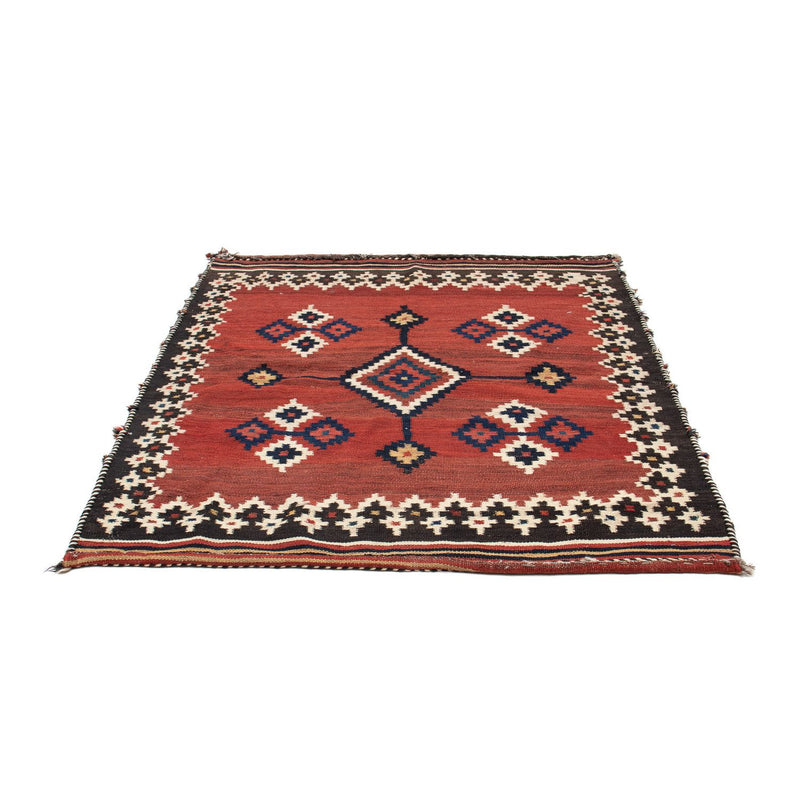 Kelim Teppich - Oriental 144 x 132 cm - dunkelrot