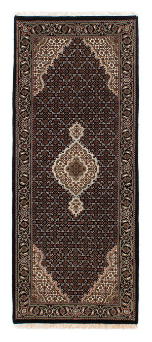 Orientteppich - Täbriz 195 x 79 cm - dunkelblau