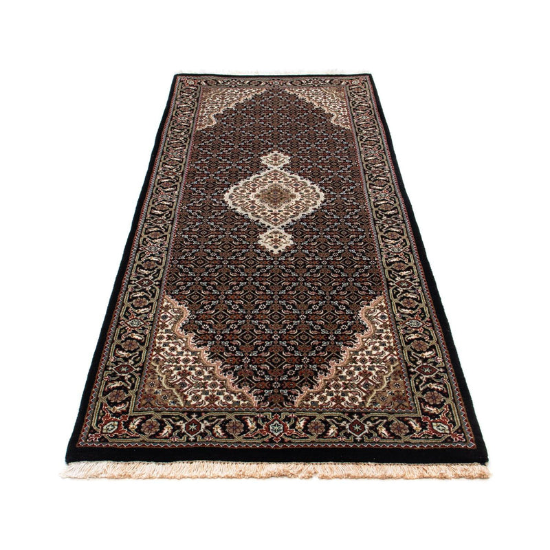 Orientteppich - Täbriz 195 x 79 cm - dunkelblau