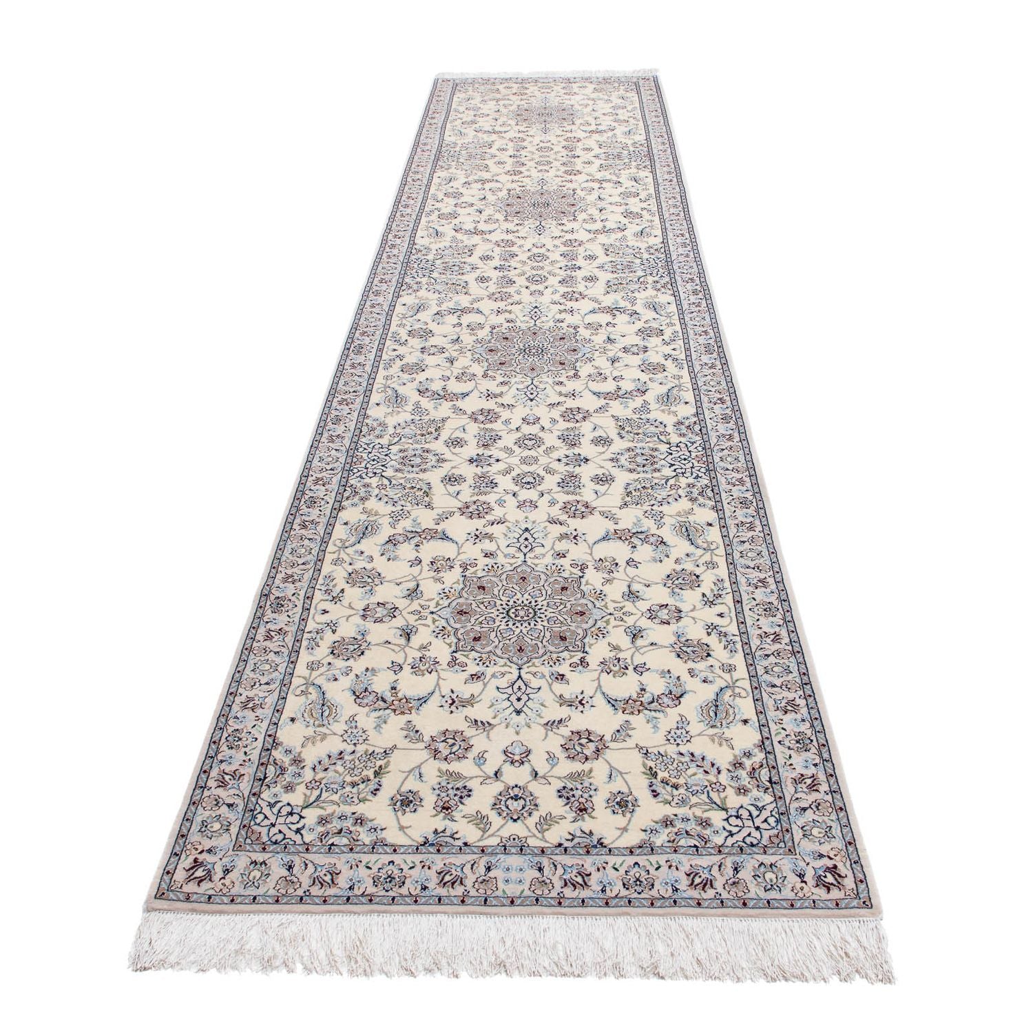 Perserteppich - Nain 446 x 100 cm Teppich Läufer
