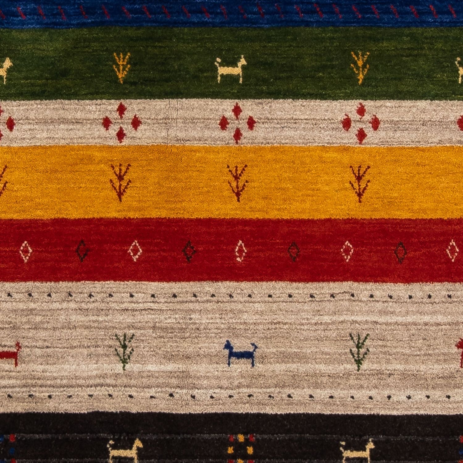 Gabbeh Teppich - Loribaft Indus 202 x 143 cm