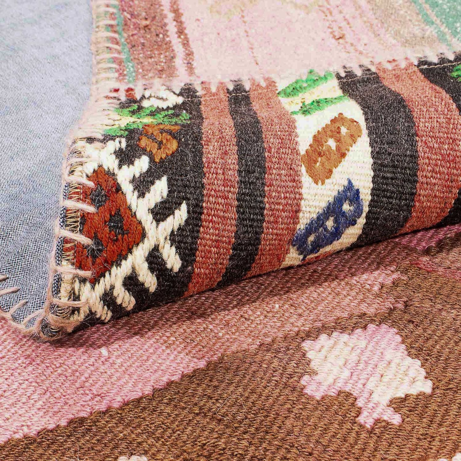 Patchwork Teppich 300 x 216 cm