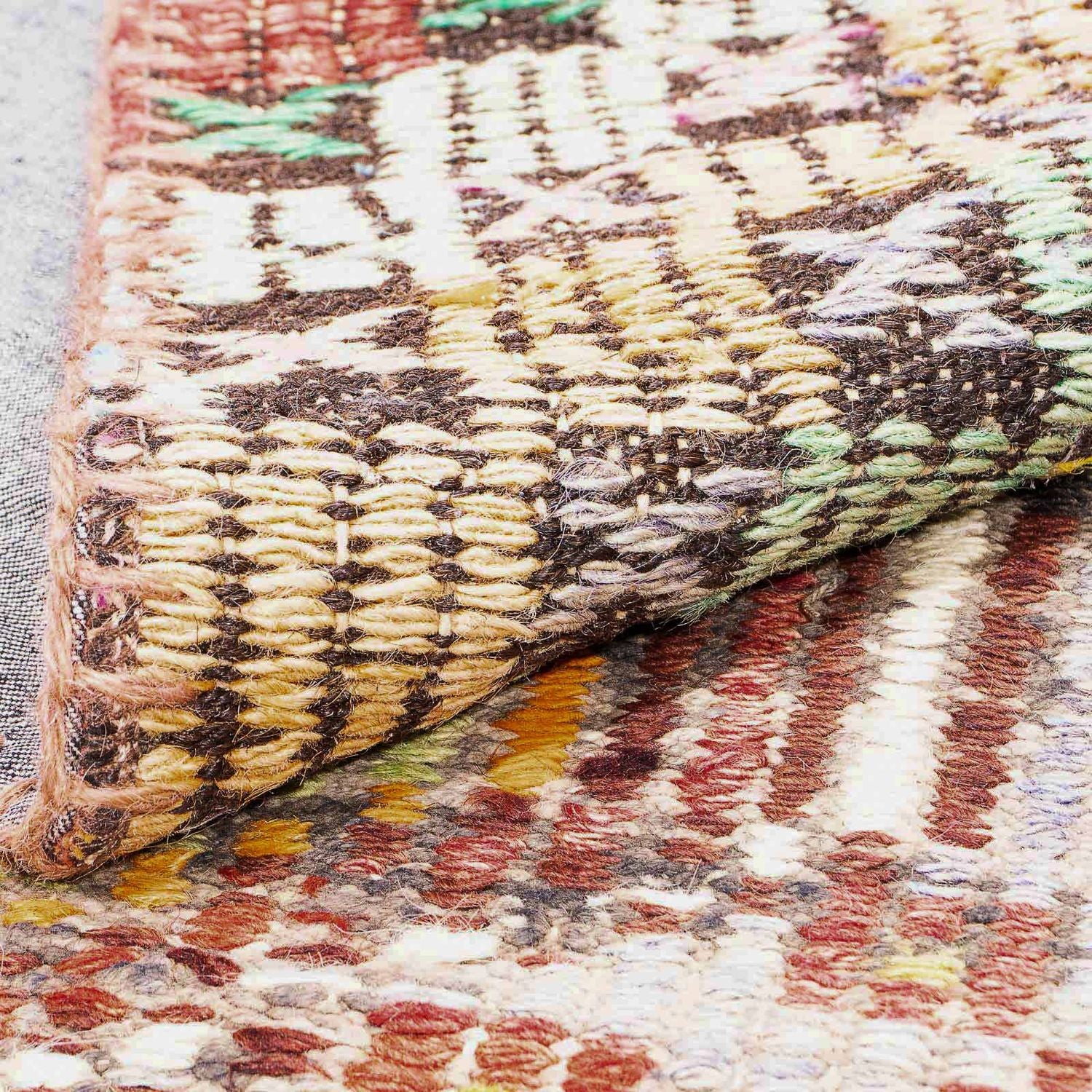 Patchwork Teppich 241 x 170 cm