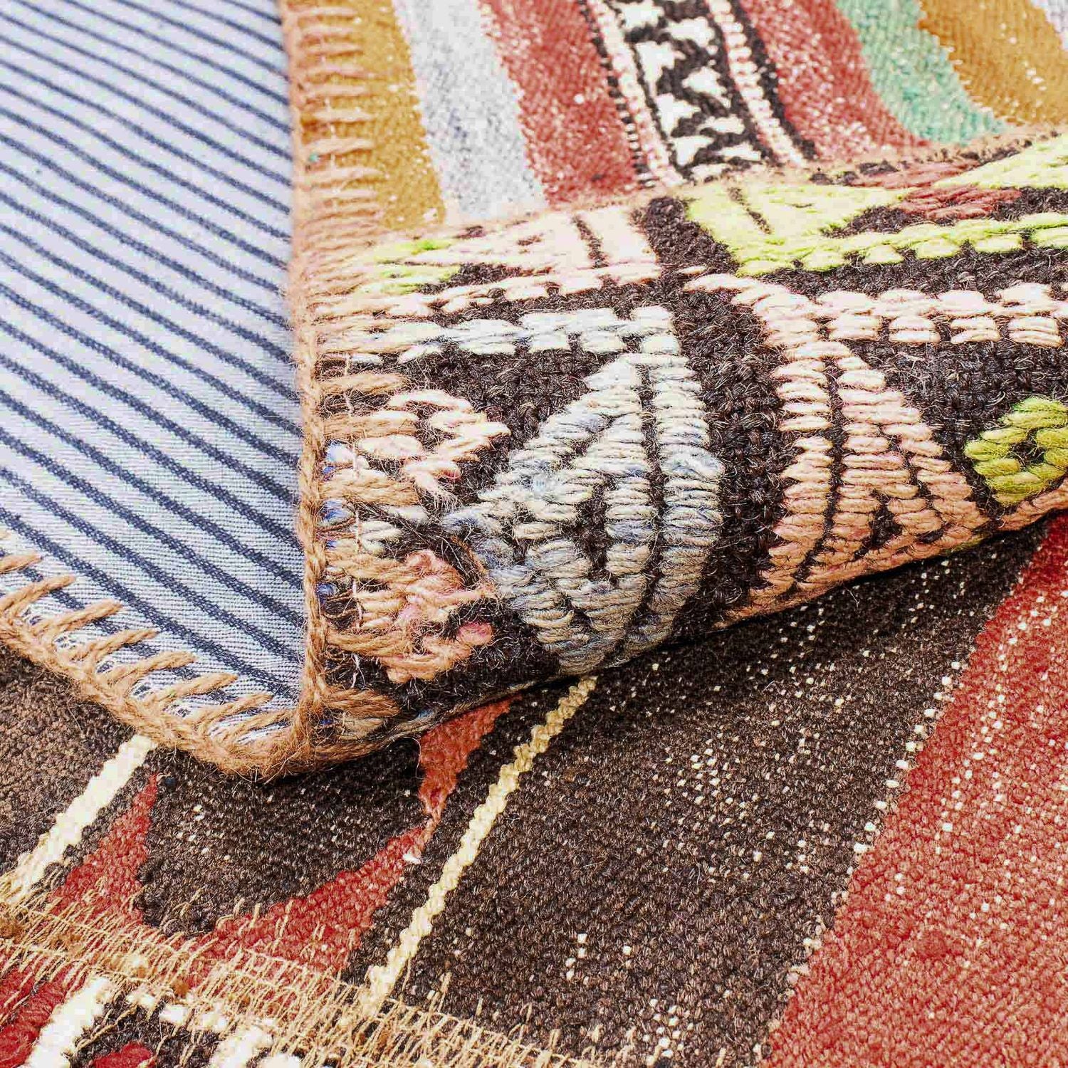 Patchwork Teppich 239 x 169 cm