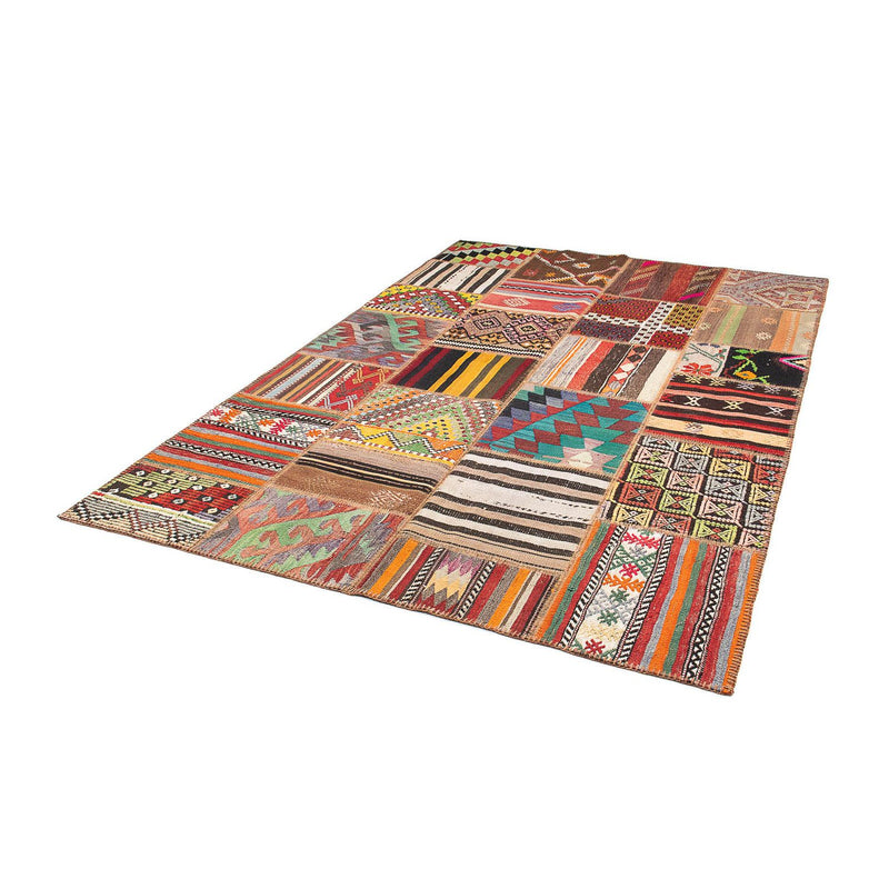 Patchwork Teppich 239 x 169 cm