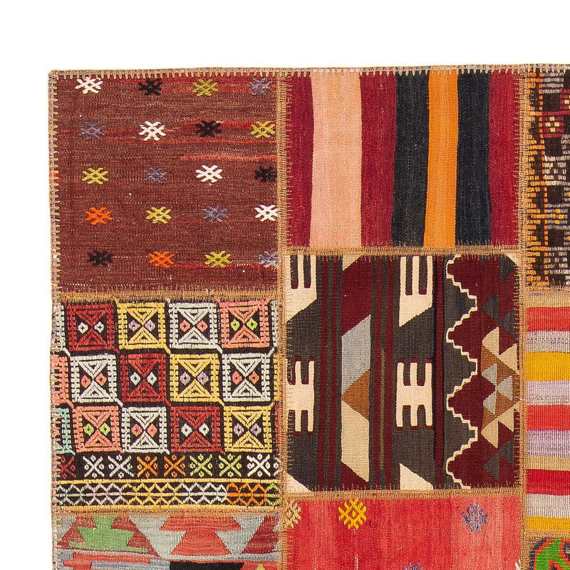 Patchwork Teppich 236 x 169 cm - mehrfarbig