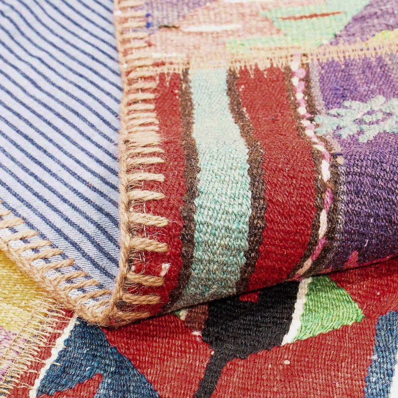 Patchwork Teppich 236 x 169 cm - mehrfarbig