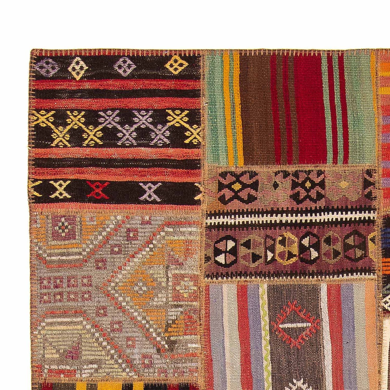 Patchwork Teppich 239 x 168 cm