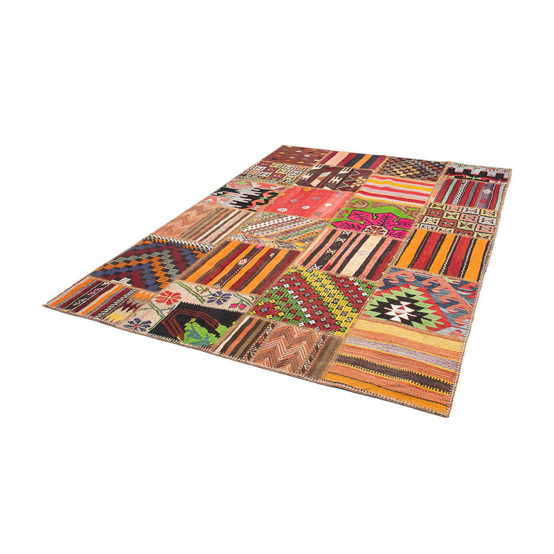 Patchwork Teppich 239 x 168 cm