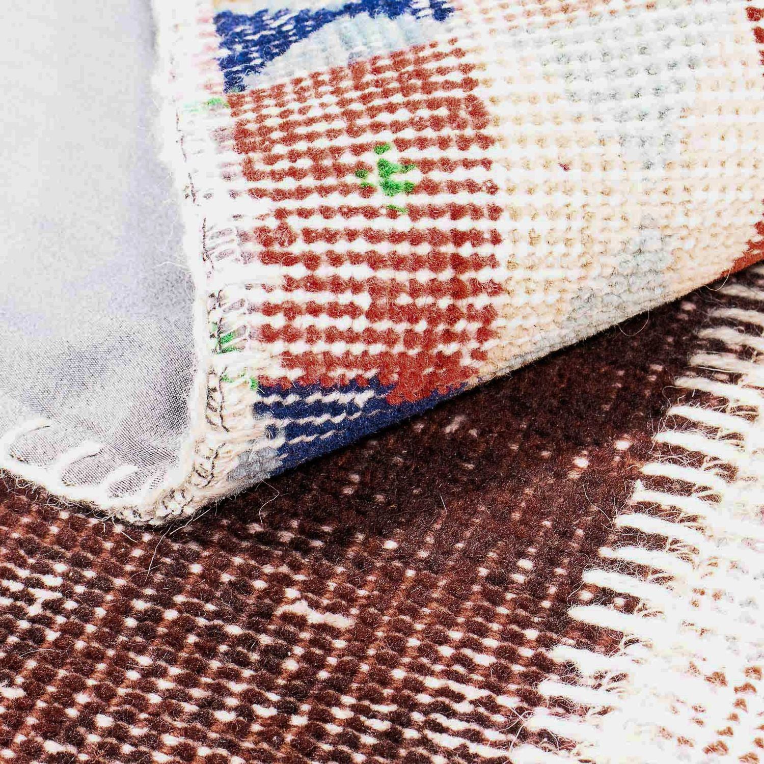 Patchwork Teppich 184 x 120 cm - mehrfarbig