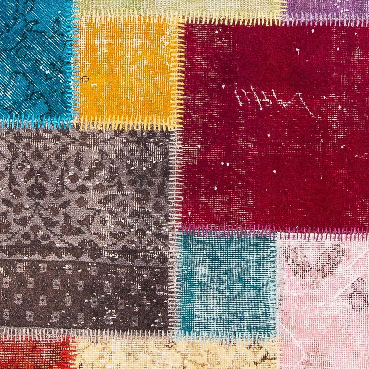 Patchwork Teppich 300 x 85 cm