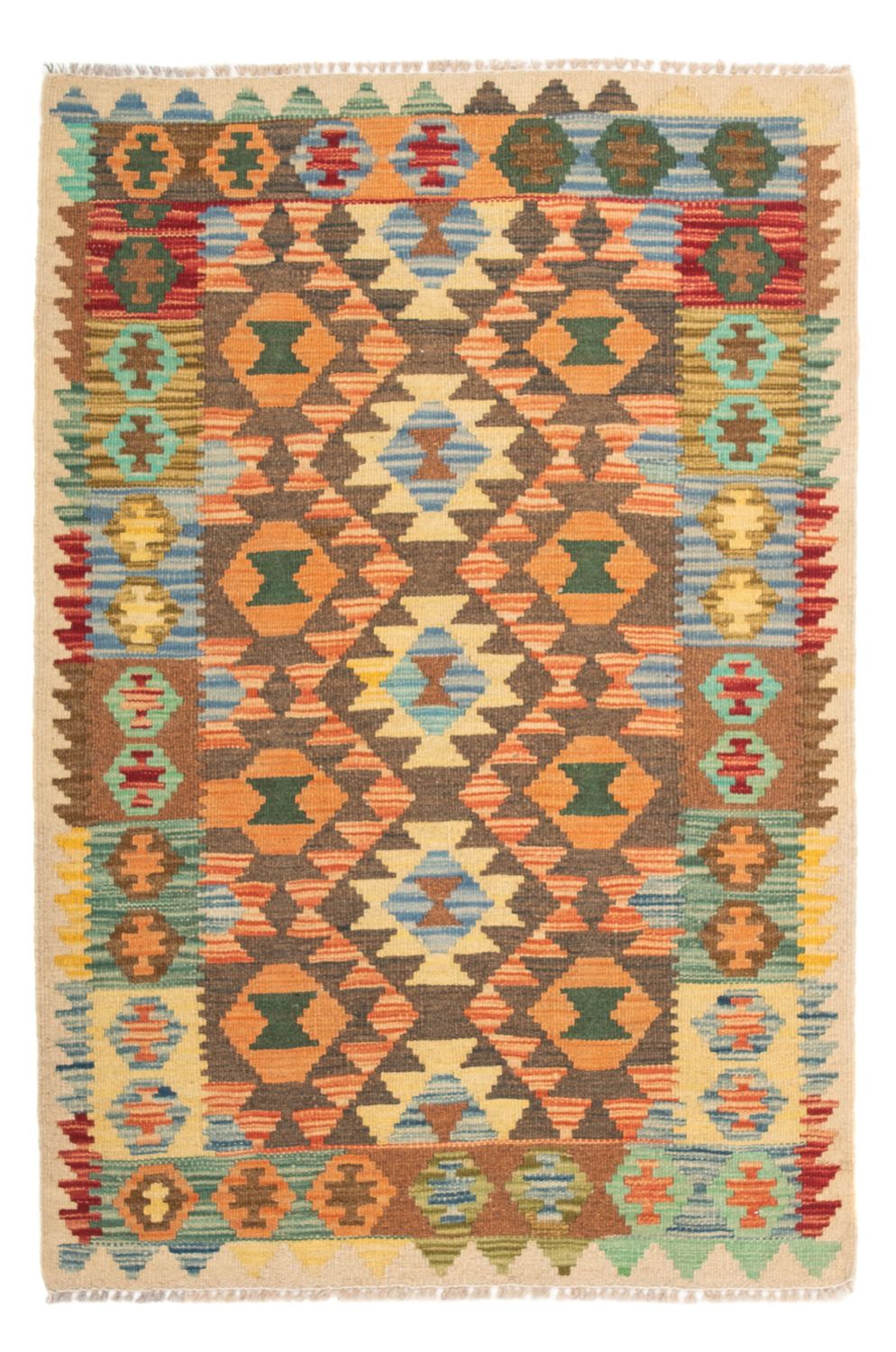 Kelim Teppich - Splash 125 x 80 cm - mehrfarbig