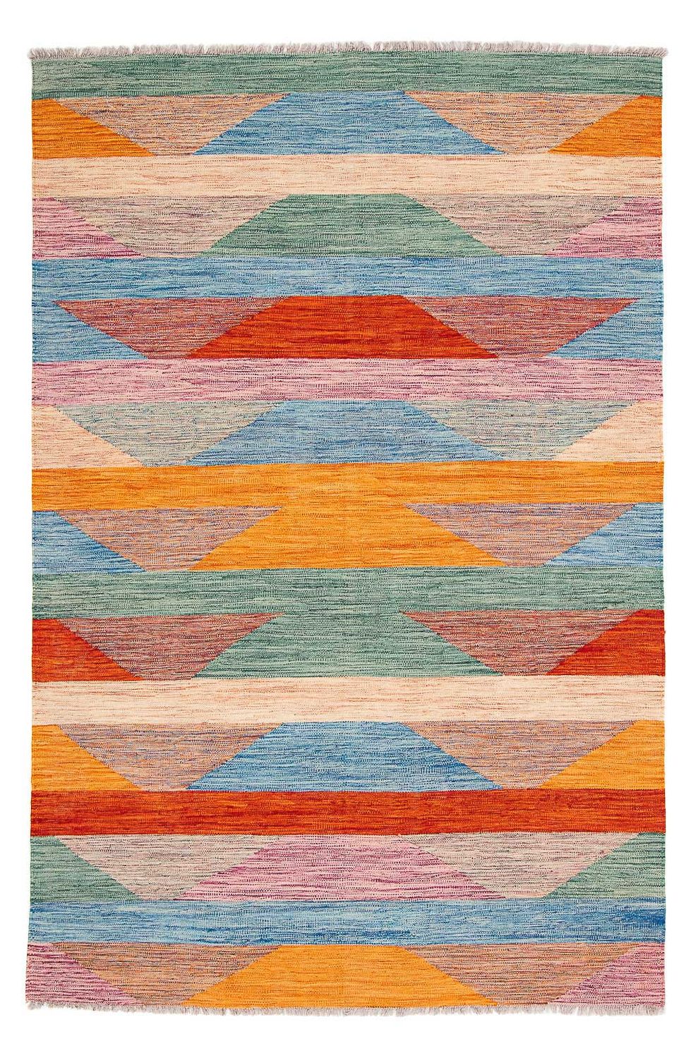 Kelim Teppich - Splash 244 x 159 cm - mehrfarbig