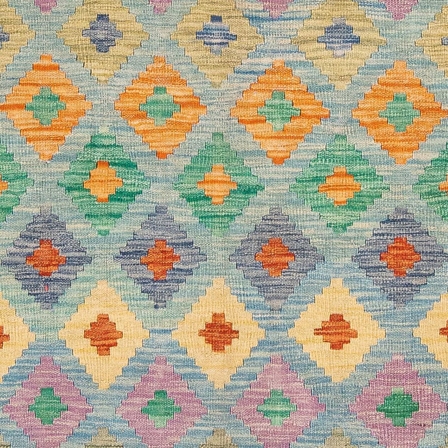 Kelim Teppich - Splash 180 x 136 cm - hellblau