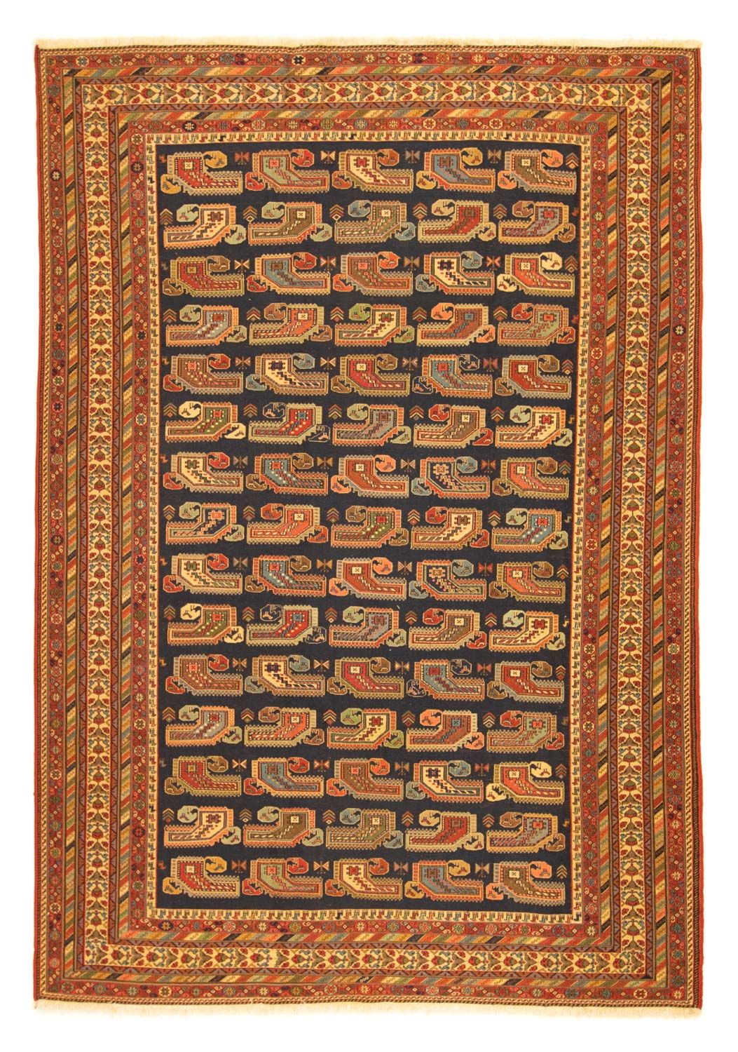 Kelim Teppich - Oriental 283 x 194 cm - dunkelblau