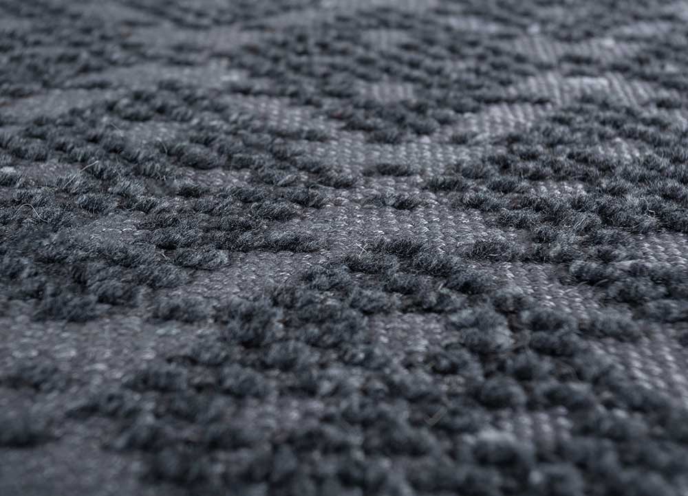 Viskose Teppich quadratisch  - 75 x 75 cm - anthrazit